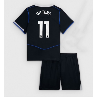 Billige Fotballdrakt Chelsea Jamie Gittens #11 Replika Tredjedraktsett Barn 2025-26 Kortermet (med bukser)